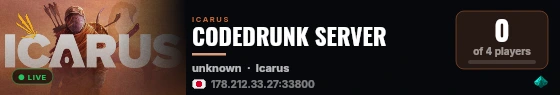 CODEDRUNK SERVER live status badge