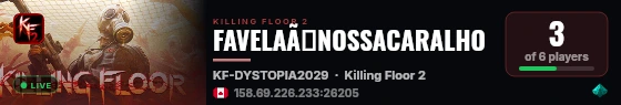 FAVELAÃNOSSACARALHO live status badge
