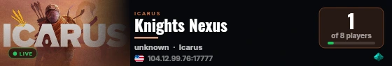 Knights Nexus live status badge