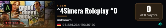 ^4Simera Roleplay ^0 live status badge