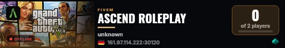 ASCEND ROLEPLAY live status badge