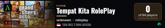 Tempat Kita RolePlay live status badge