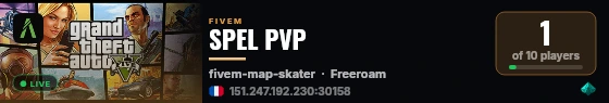 SPEL PVP live status badge