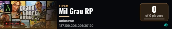 Mil Grau RP live status badge