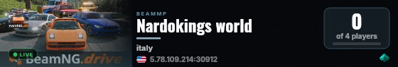 Nardokings world live status badge