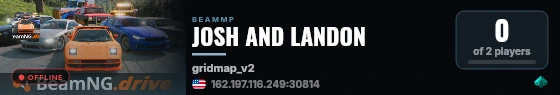 JOSH AND LANDON live status badge