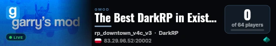 The Best DarkRP in Existence Fr No Cap Skibidi Toilet live status badge