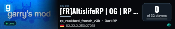 [FR]AltislifeRP | OG | RP à l'ancienne live status badge
