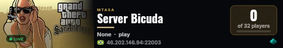 Server Bicuda live status badge