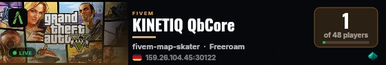 KINETIQ QbCore live status badge