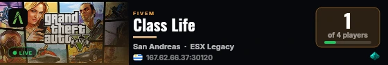 Class Life live status badge