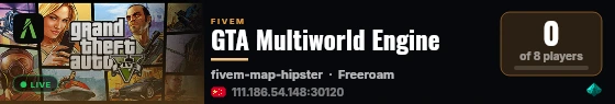 GTA Multiworld Engine live status badge