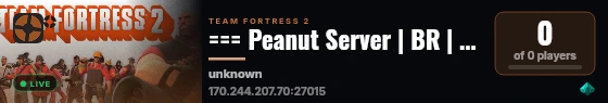 === Peanut Server | BR | ACH/4FUN  === live status badge