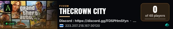 THECROWN CITY live status badge