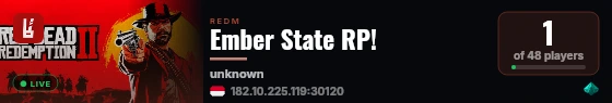 Ember State RP! live status badge