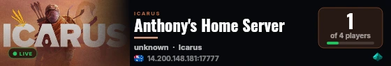 Anthony's Home Server live status badge