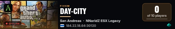 DAY-CITY live status badge