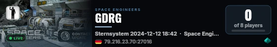 GDRG live status badge