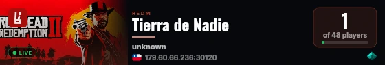 Tierra de Nadie live status badge