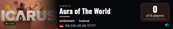 Aura of The World live status badge
