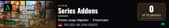 Series Addons live status badge