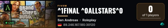 ^1FINAL ^0ALLSTARS^0 live status badge