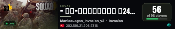 = 长城=轻规则侵攻服务器 丨24小时通宵服丨Q群1080890287 '进群送预留丨萌新花园丨妹子陪玩丨欢乐对战丨每月对战活动丨福利多多丨'ZCGS live status badge