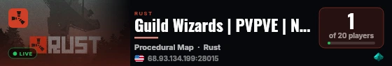 Guild Wizards | PVPVE | No BP Wipe | No Decay | No Taxes live status badge
