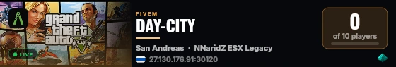 DAY-CITY live status badge