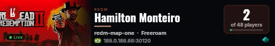 Hamilton Monteiro live status badge