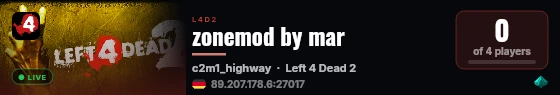 zonemod by mar live status badge