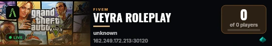 VEYRA ROLEPLAY live status badge