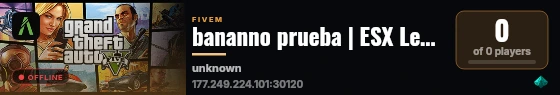 bananno prueba | ESX Legacy Server live status badge