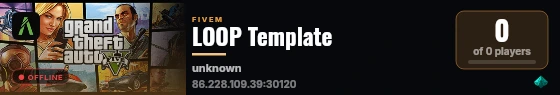 LOOP Template live status badge