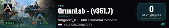 GrunnLab - (v361.7) live status badge