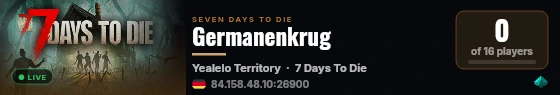 Germanenkrug live status badge