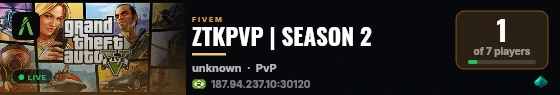 ZTKPVP | SEASON 2 live status badge