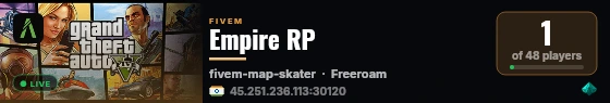 Empire RP live status badge