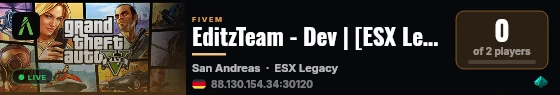 EditzTeam - Dev | [ESX Legacy] live status badge