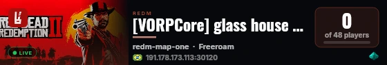 [VORPCore] glass house ninfa live status badge