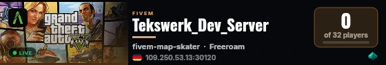 Tekswerk_Dev_Server live status badge