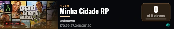 Minha Cidade RP live status badge