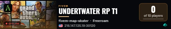 UNDERTWATER RP T1 live status badge