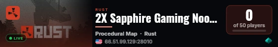 2X Sapphire Gaming Noob Friendly Solo Duo Trio Max live status badge