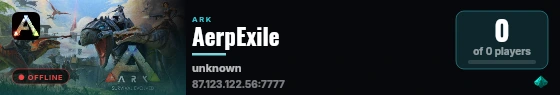 AerpExile live status badge