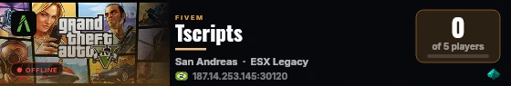Tscripts live status badge