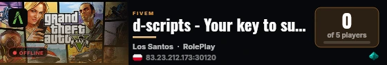 d-scripts - Your key to success live status badge