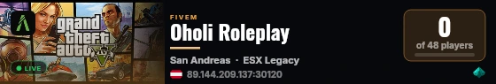 Oholi Roleplay live status badge