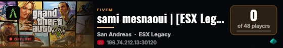 sami mesnaoui | [ESX Legacy] live status badge