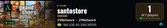 santostore live status badge